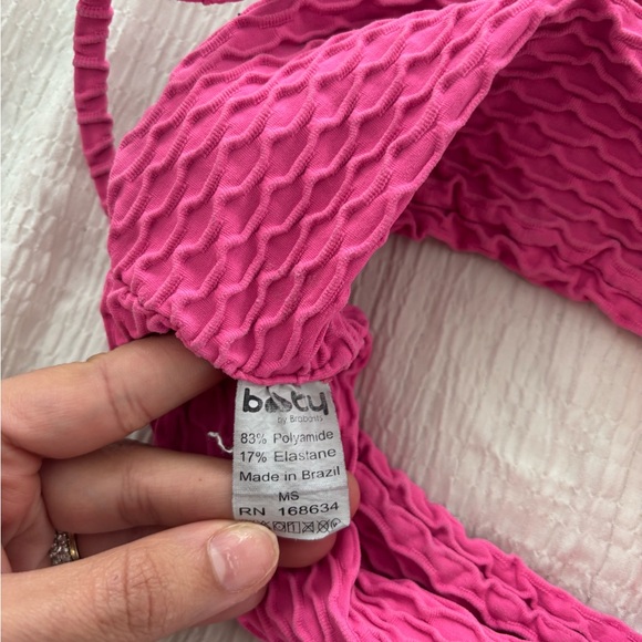 Booty by Brabants Pink Textured Sports Bralette - Picture 7 of 8